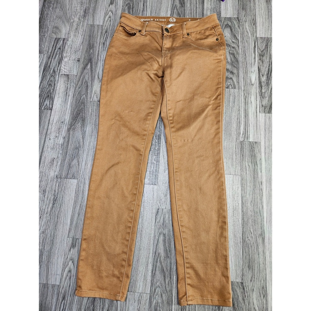 W62 Skinny Jeans Womens 2 Brown Signature Fit Mid Rise Stretch Casual Denim